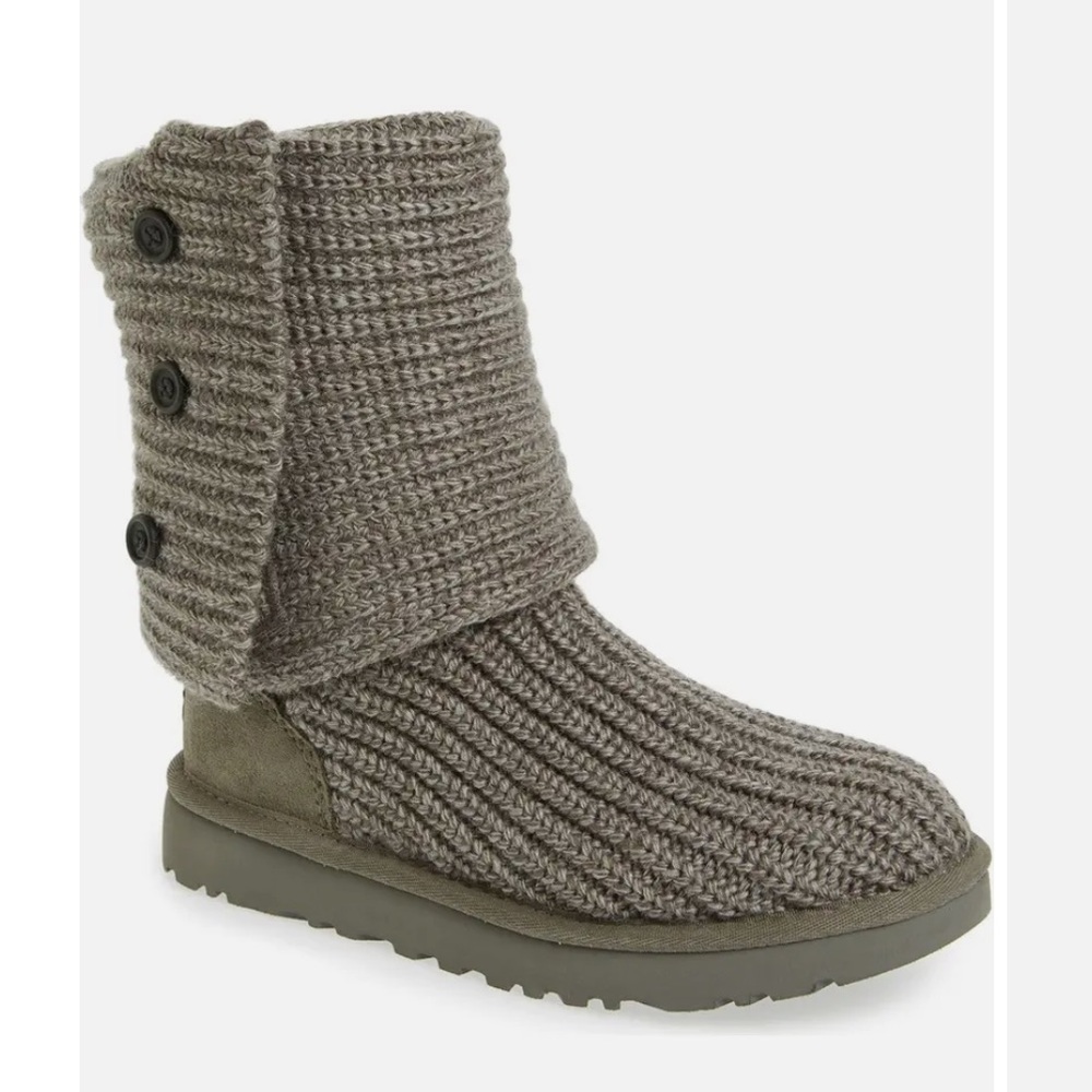 Grey Knit Ugg Boots
